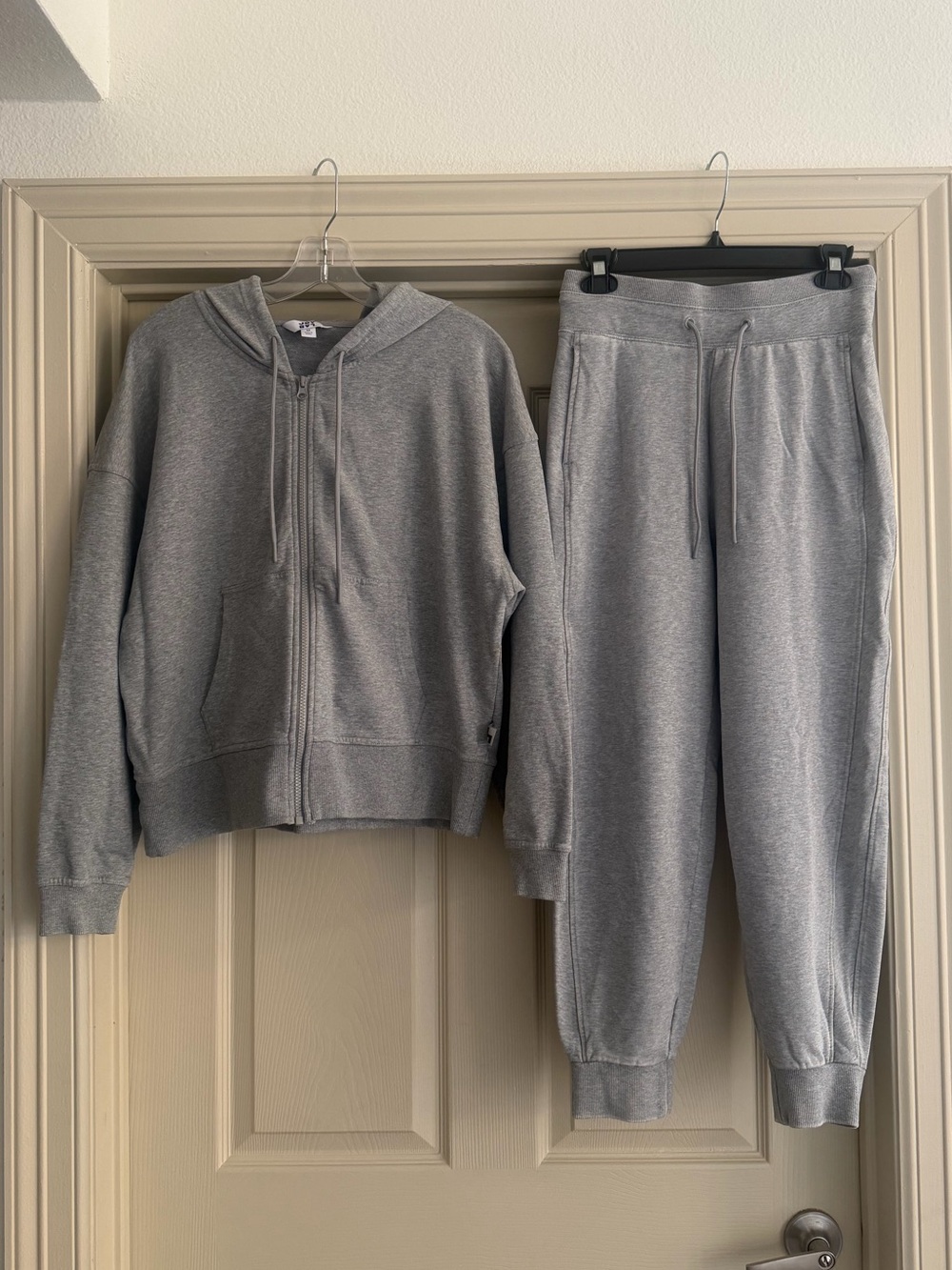 JoyLab Grey Hooded Zip Sweatshirt & Jogger Set